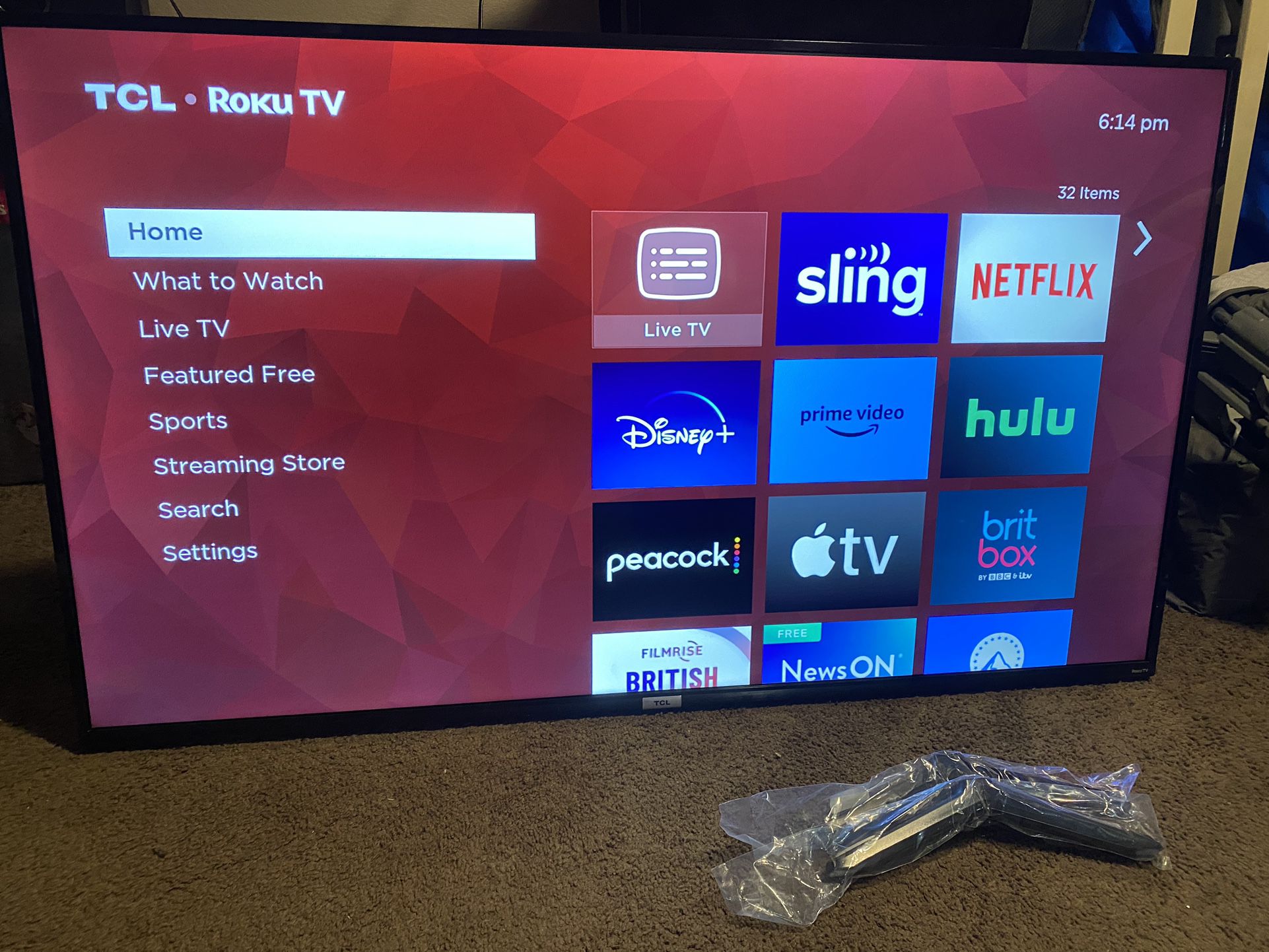 55in TCL TV Smart TV