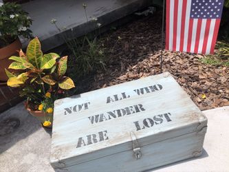 Repurposed vintage trunk