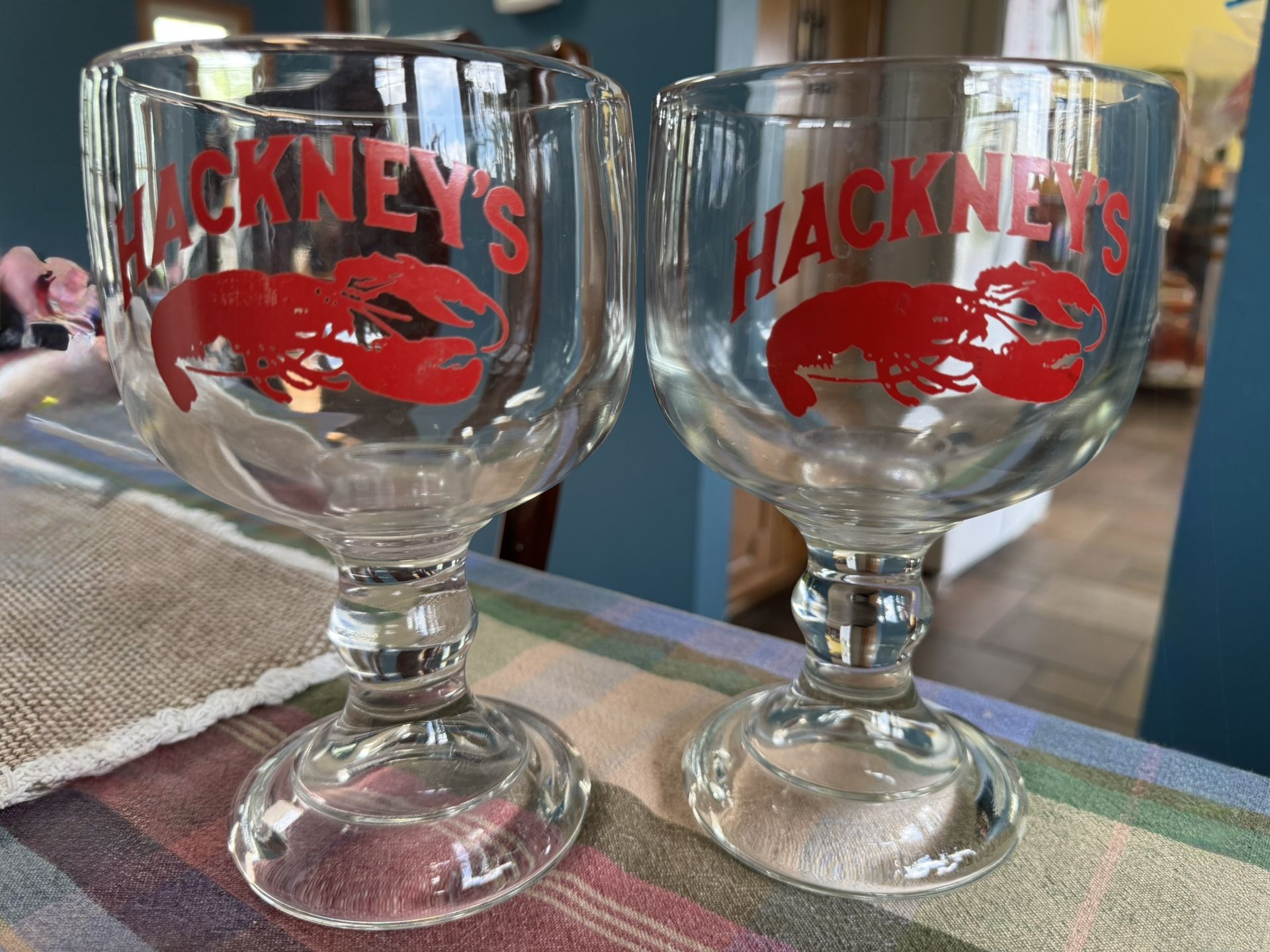 Vintage Hackney's Shrimp Cocktail Glass Goblet
