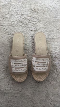 Karl Lagerfeld Paris Cherie espadrille slide sandals