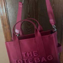 Marc Jacob Pink And Black Ombre Large Tote