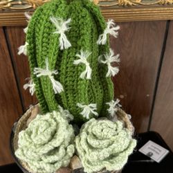 Handmade, cactus and flowers
