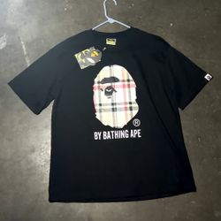 Bape Burberry T-Shirt Size S-XL