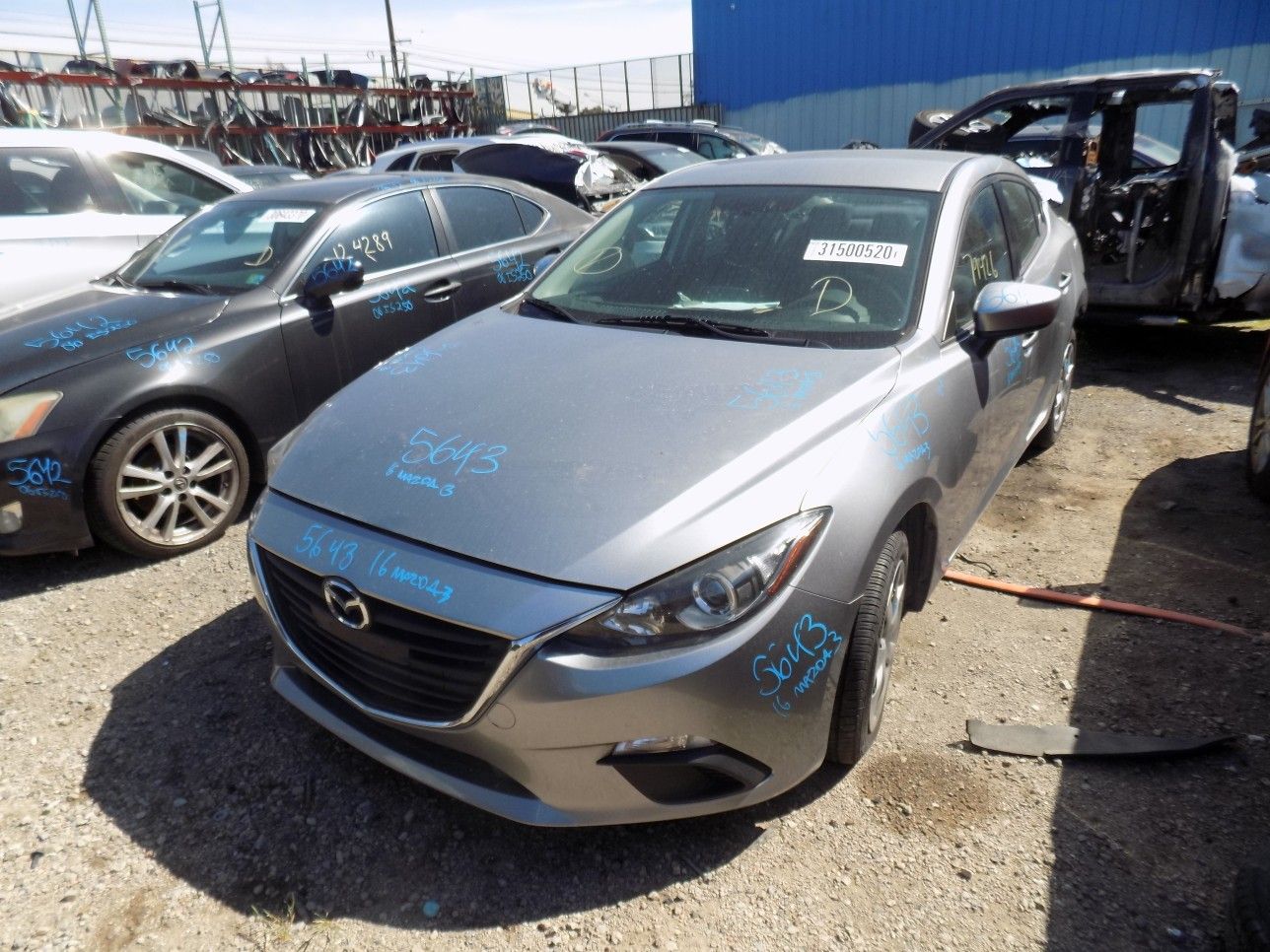 2016 Mazda 3 2.0 L (Parting Out) STOCK # 5643