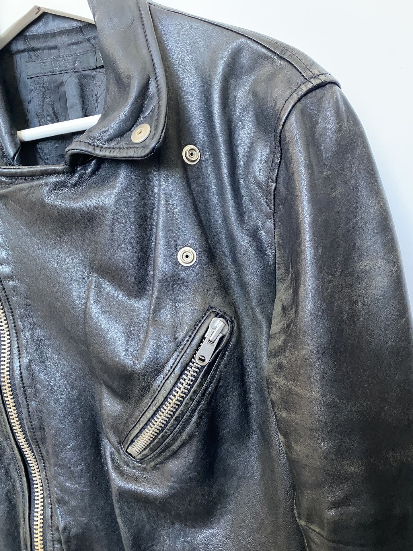 Japanese Luxury Brand “FUGA” Lamb Leather Jacket for Sale in Queens, NY -  OfferUp