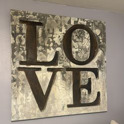 “Love” wall art 39”x39”