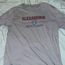 Grey and red soccer shirt #soccer