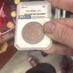 Rainbow Morgan $ graded and sealed !