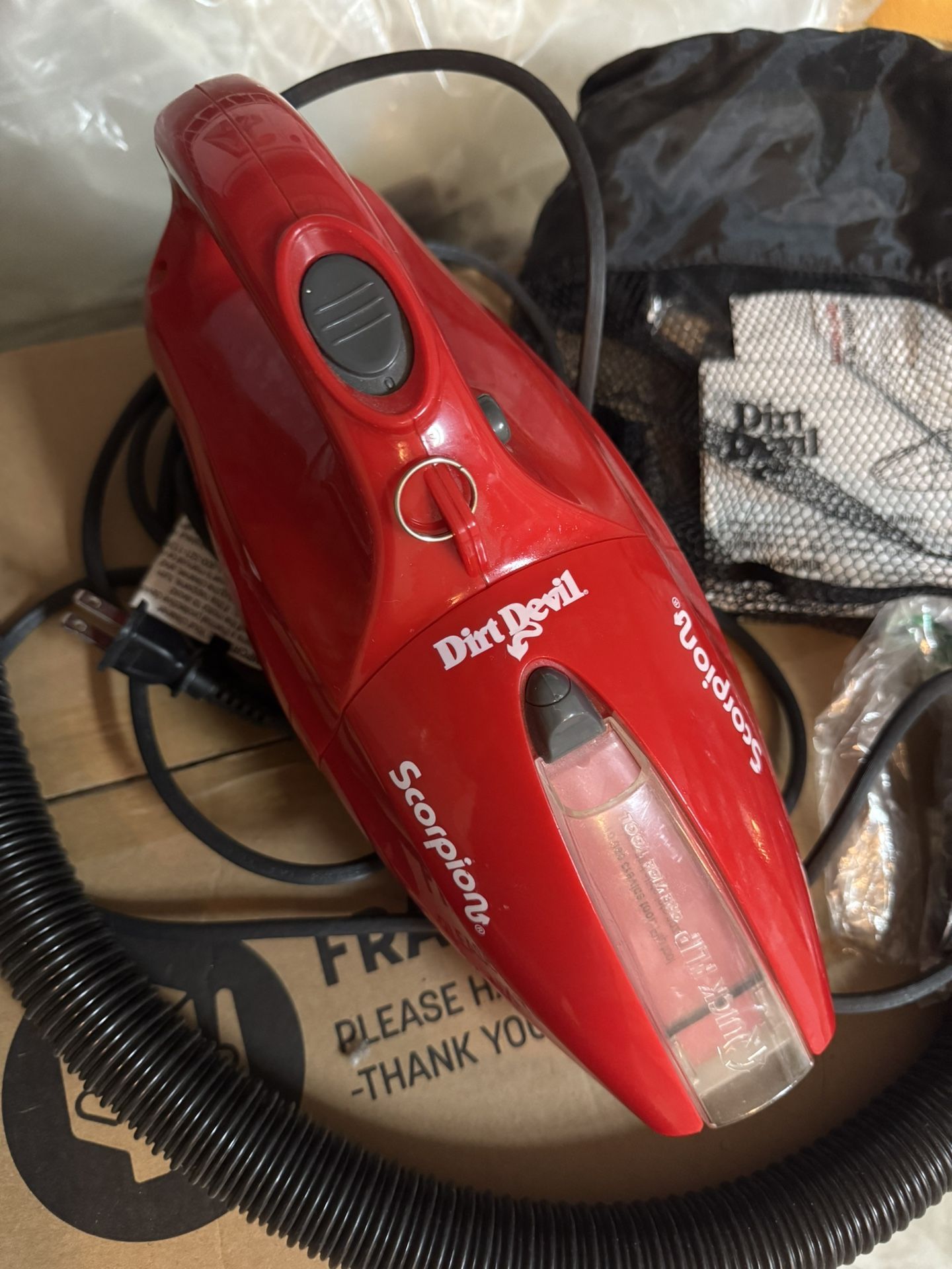 Dirt Devil Scorpion Quick-Flip Hand Vacuum Red