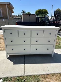 White office dresser