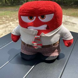 Disney Pixar Plush INSIDE OUT Tomy Anger 9”Standing Stuffed Animal Doll Toy