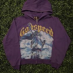 Godspeed Chrome Liberty Zip-Up Hoodie Purple