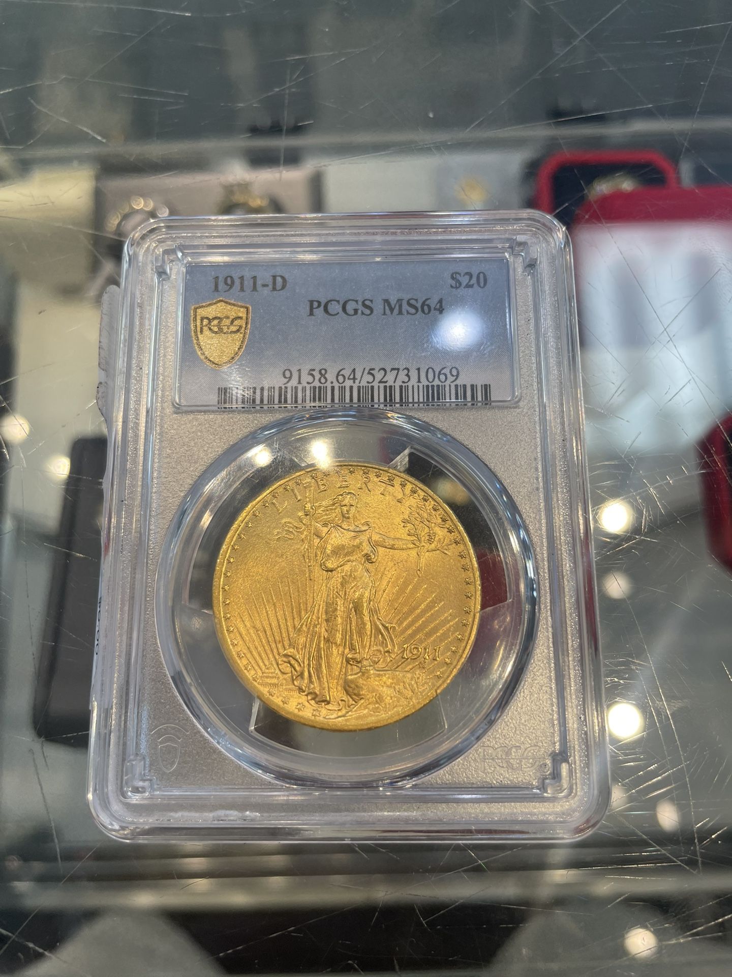 St. Gaudens $20 1911-D MS64 Gold Coin