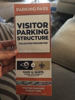 Rams Parking Pass