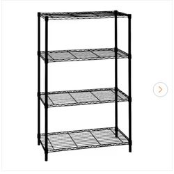 4-Tier Steel Wire Shelving Unit 