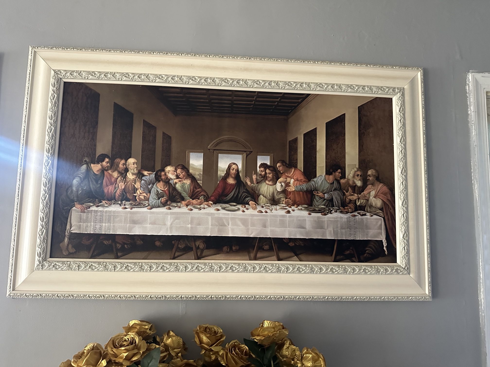 Large solid Last Supper Picture Of Jesus
