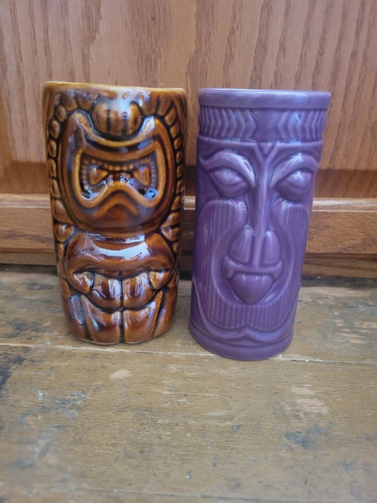 2 Tiki Cups