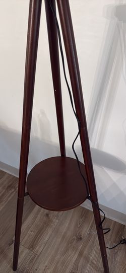 Floor light with shelve