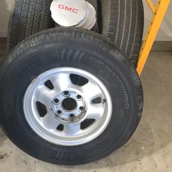 GMC RIMS WITH TIRES 