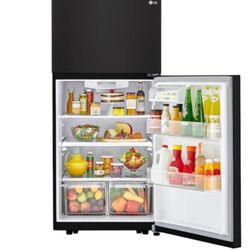 LG top Freezer Refrigerator W/ Reversible Doors, 20 Cubic Ft