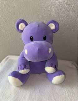 Hippo Purple Soft Plush Stuffed Thornton