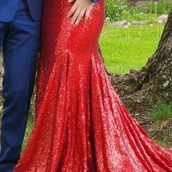 Royal Red Dress Size 4  But Could Fit A 6/8