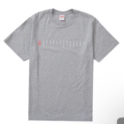 Supreme Location Tee Heather Grey Size XXL