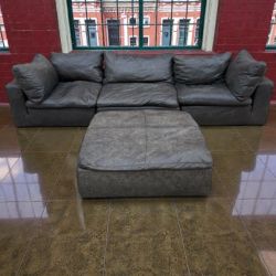 🛋 Ashley Modular Leather Cloud Sofa EXCELLENT CONDITION