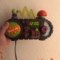 Nickelodeon Time Blaster Rise and Slime Alarm Clock *Vintage*