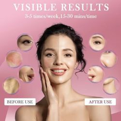 Therapy Mask for Face - 7+1 Colors LED Light Facial Mask,Cordless,USB Rechargeable