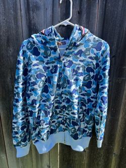 Bape Hoodie (Blue) Shark Full Zip Up
