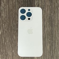 iPhone 14 Pro Big Hole Back Glass Part - White