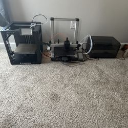 2 3d Printers And Dryer And Ton Of Filament 