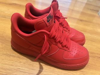 Red Nike Air Force 1s