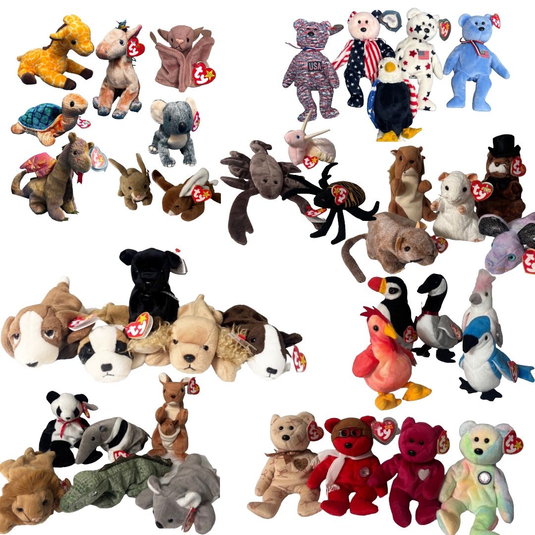 Lot Of 68 Beanie Babies!