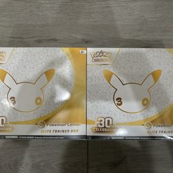 Pokemon 30th Celebration Anniversary ETB Elite Trainer Box Pokemon Center Edition