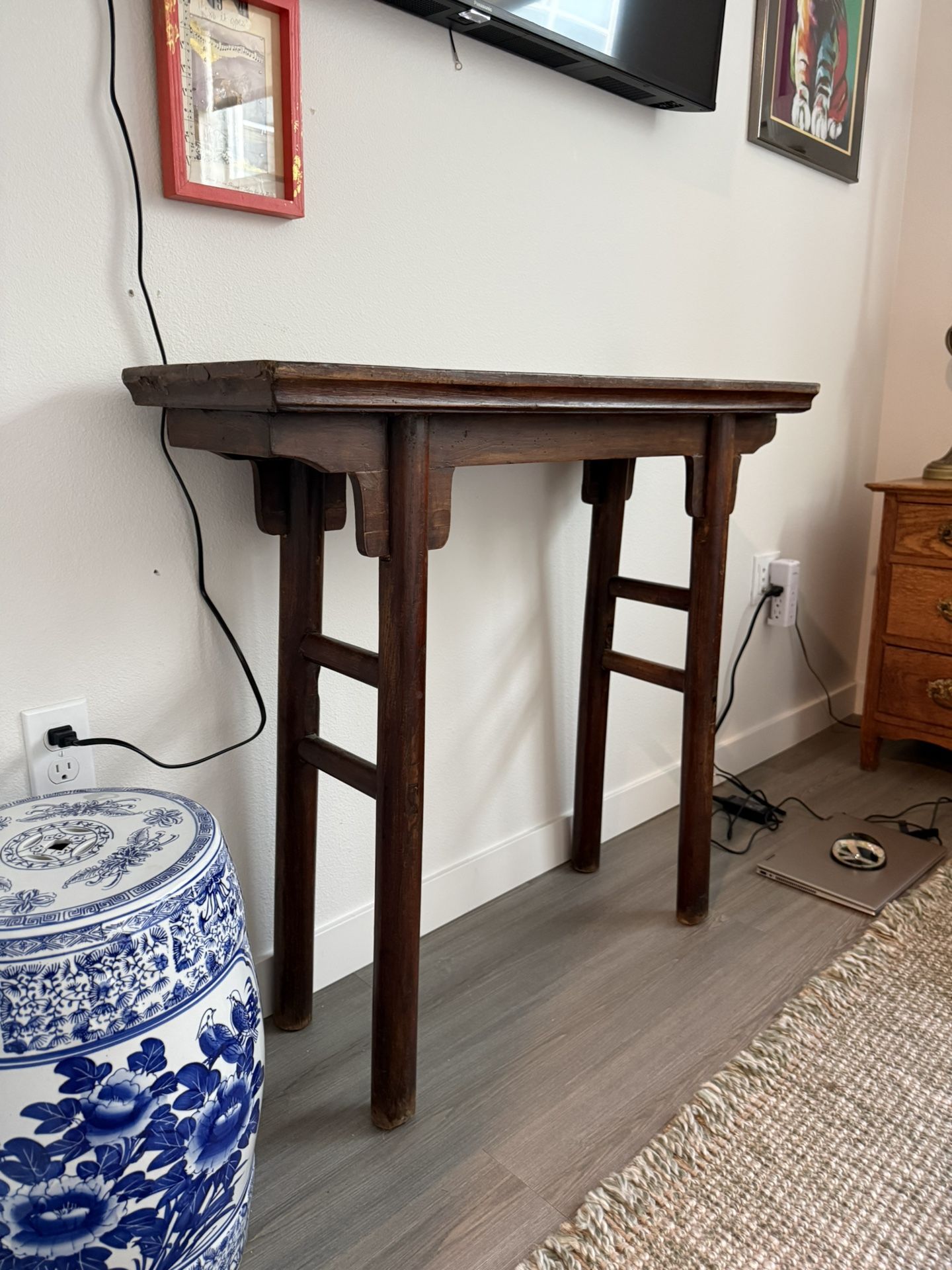 Antique 19th Century Asian Chinese Alter Console Table