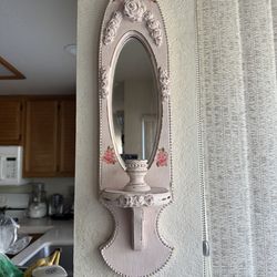 **** Shabby Chic Pink Candle Holder - Pls Read Description & See My Other Listings ****