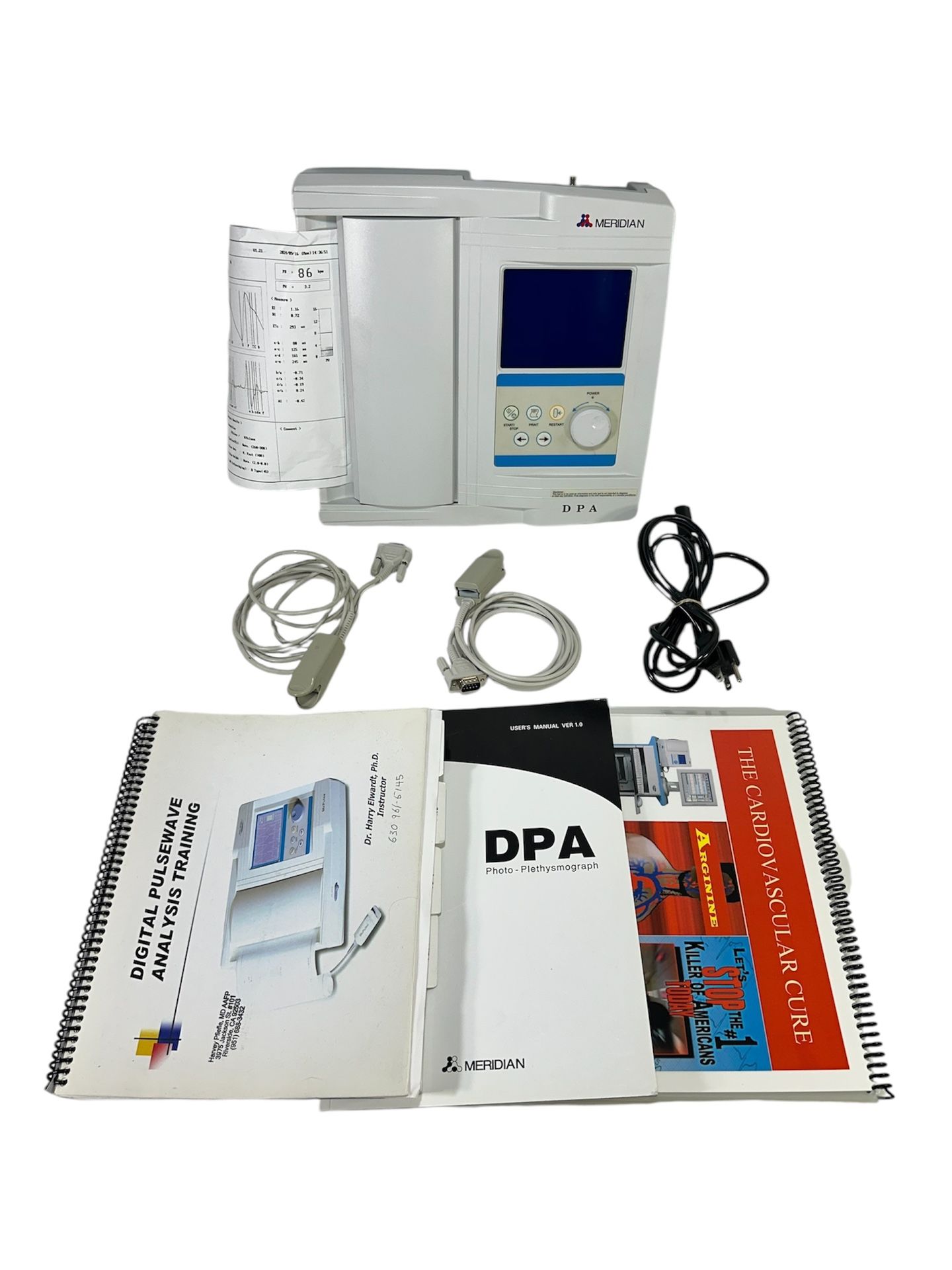 Meridian McPulse Digital Pulse Analyzer (DPA) Cardiovascular Testing ~ WORKING
