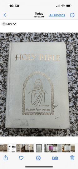 Vintage 1956 Catholic peace of mind holy Bible