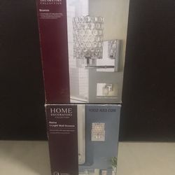 Lampara para interior  muy elegantes  Recamara ,  baño o pasillos  Nuevas $ 60dlls x las 2   Estoy en northeast 