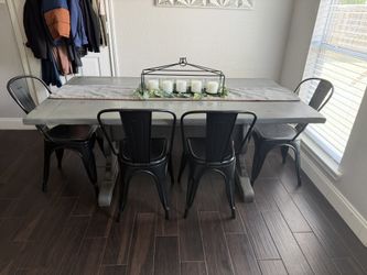 Dining Table With Bench And 4 Chairs