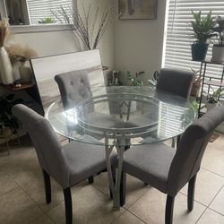 Breakfast Dinning Table With 4 Chairs