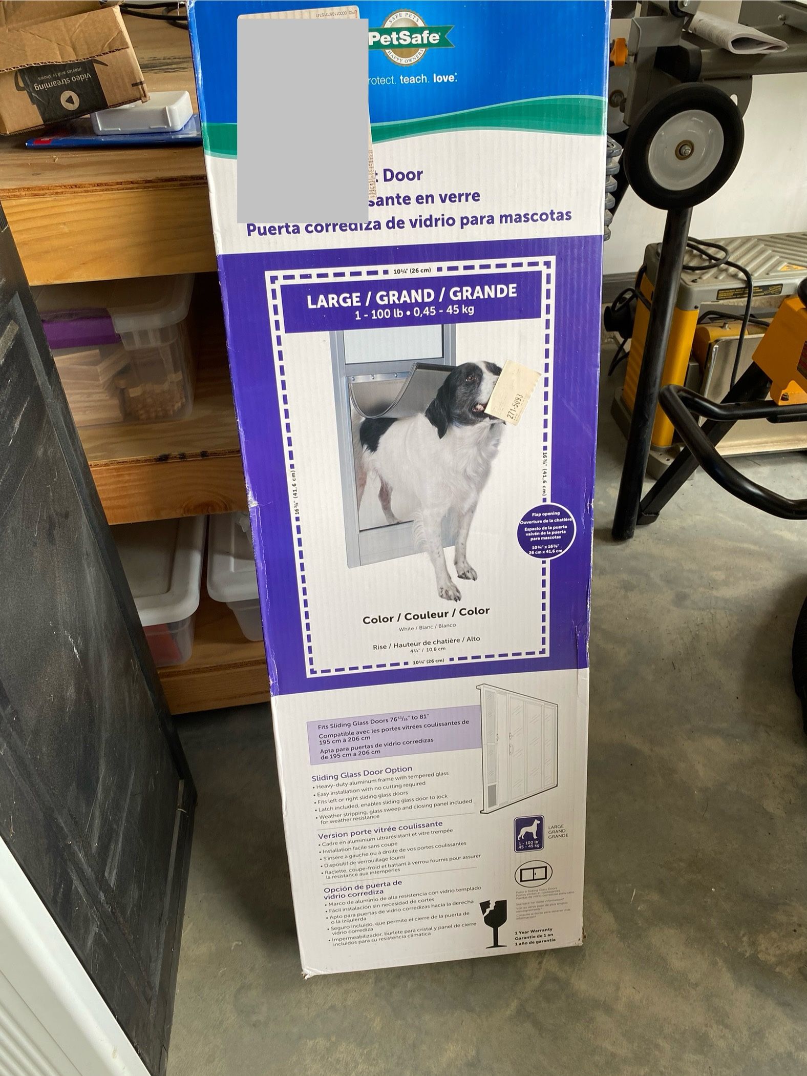 Large PetSafe dog door 