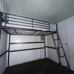 Twin Loft Bed w/ Mattress 