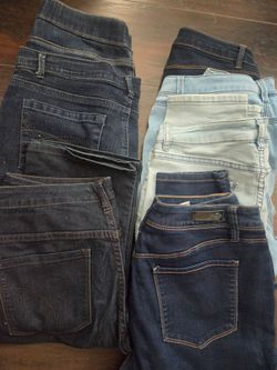 Lot of 7 Women's Denim Jeans