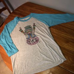 Lucky Bird Clothing Co Size Medium Peace Shirt 