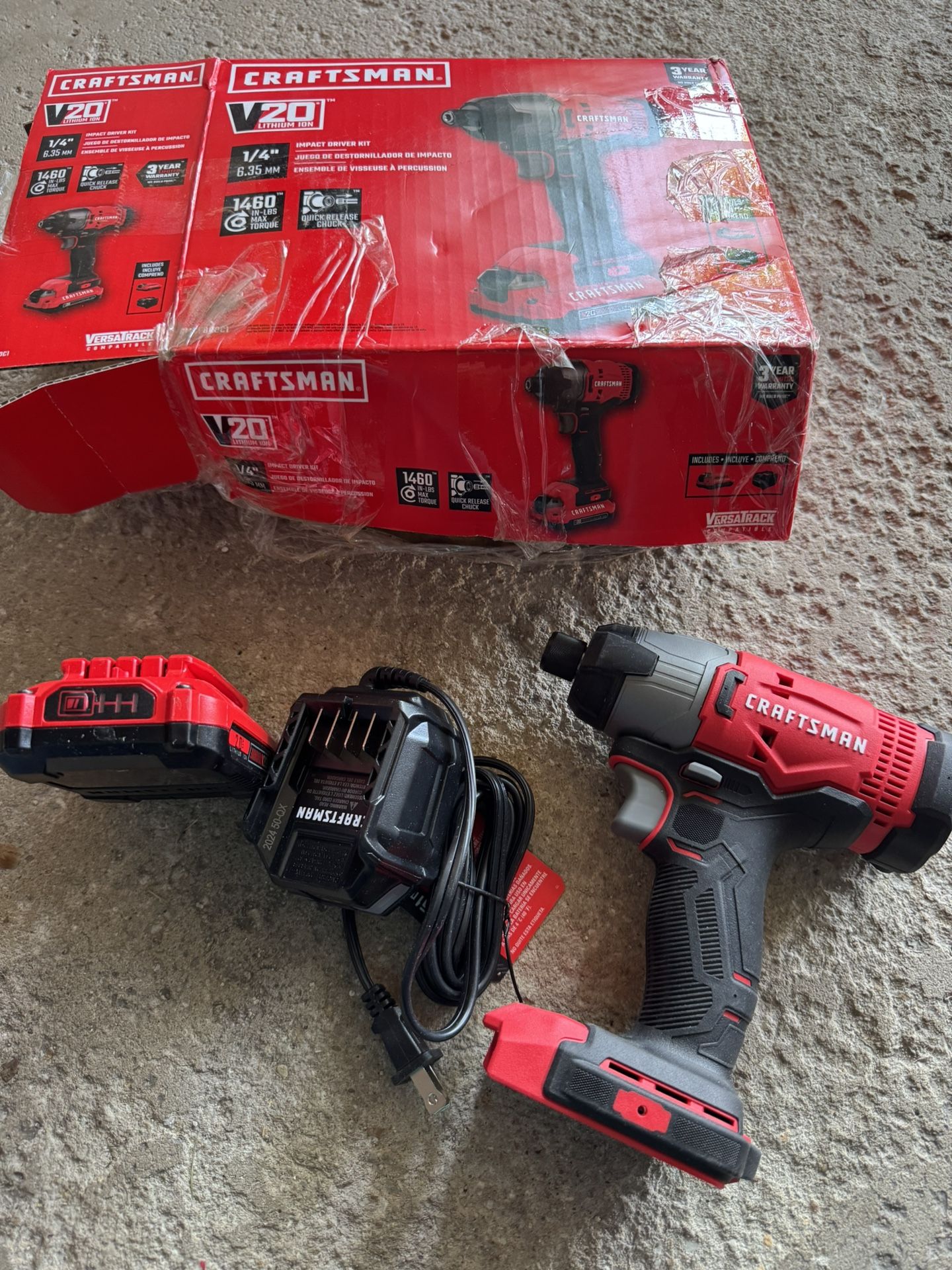 CRAFTSMAN 20-volt Impact Driver 1/4-in Cordless (Battery Included and Charger Included ) BRAND NEW