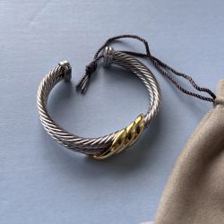 David Yurman 14k Gold And Sterling Silver Bracelet 