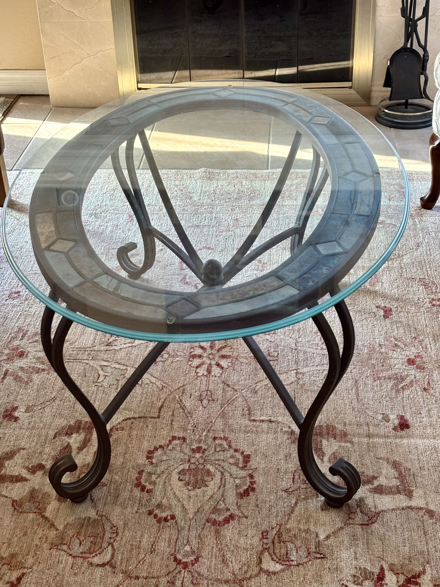 Glass Top Coffee Table 